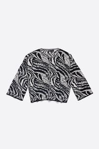 Jersey jacquard Zebra marfil