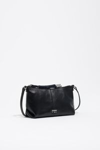 Mini black leather bag