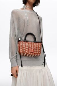 Toasted leather plaited mini bag