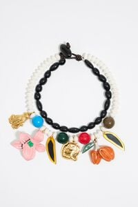 Collar animales y flores mate