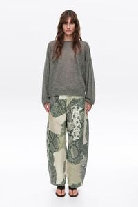 Dark gray melange wool sweater