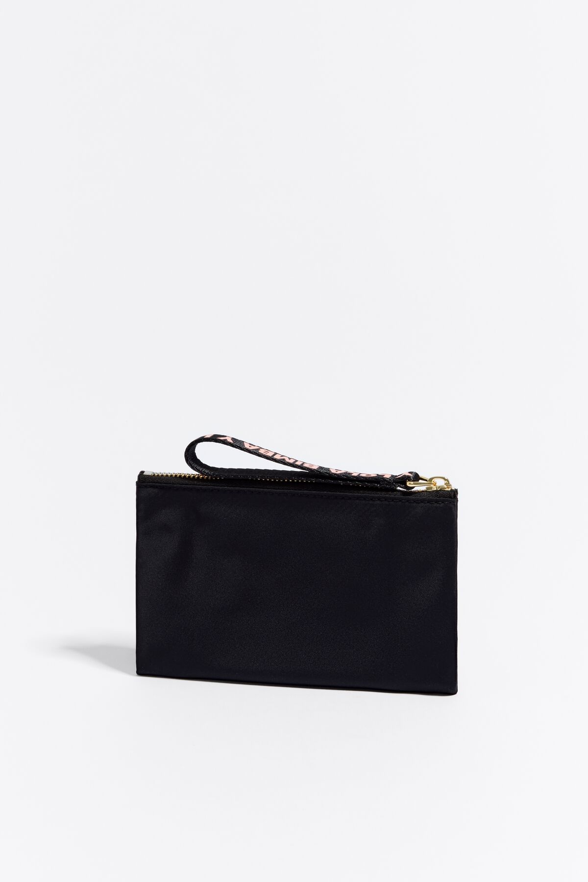Bimba Y Lola Small Black Nylon Tote Bag with Silver Hardware – Balilene