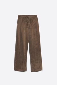 Dark olive fluid jogger trousers