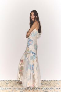 Vestido largo Mask marfil