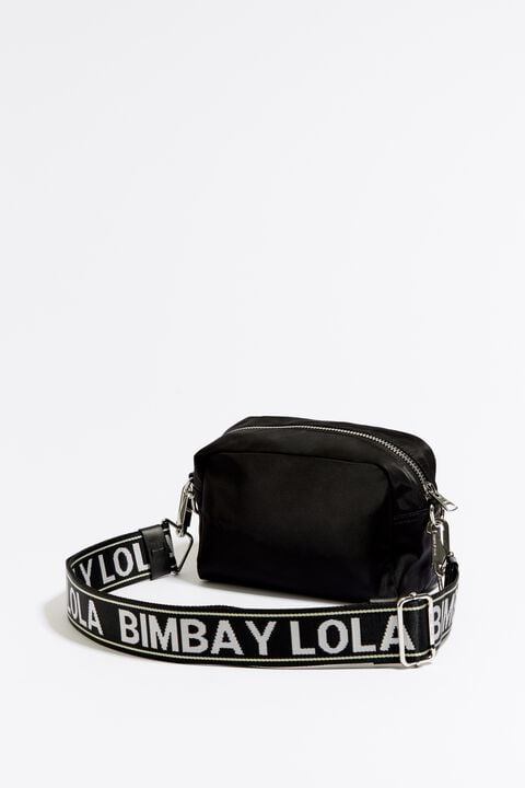 Bimba Y Lola Xs Black Leather Crossbody Bag