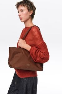 Medium rust coated shopper bag