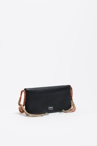 Mini black leather bag
