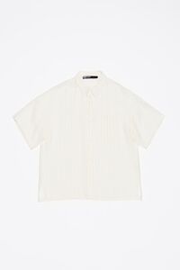 Camisa oversize rayas blanca