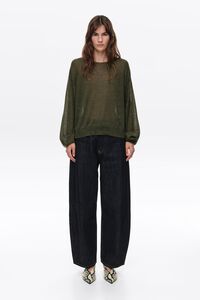 Khaki wool sweater