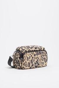 Bolso bandolera nylon print Leopard natural