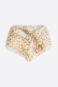 Ivory fur collar