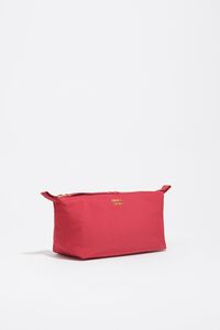 Medium red nylon trapecio make-up case