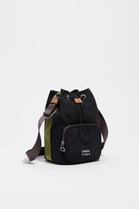Black nylon mini bag