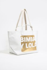 Bolsa shopper grande blanco roto