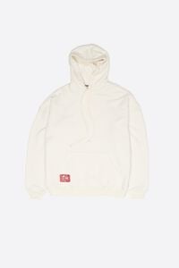White embroidered oversize hoodie