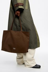 Bolso shopper Chihuahua gabardina encerada caqui oscuro