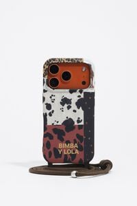 Коричневий чохол для iPhone 17 Pro в стилі печворк