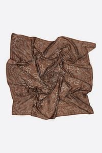 Brown floral scarf
