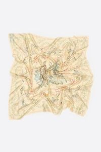Vanilla floral brushstroke scarf