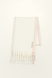 Ivory knit scarf