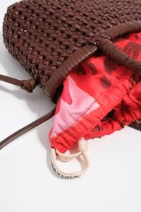 Bolso Pouch pa&ntilde;uelo nylon rojo