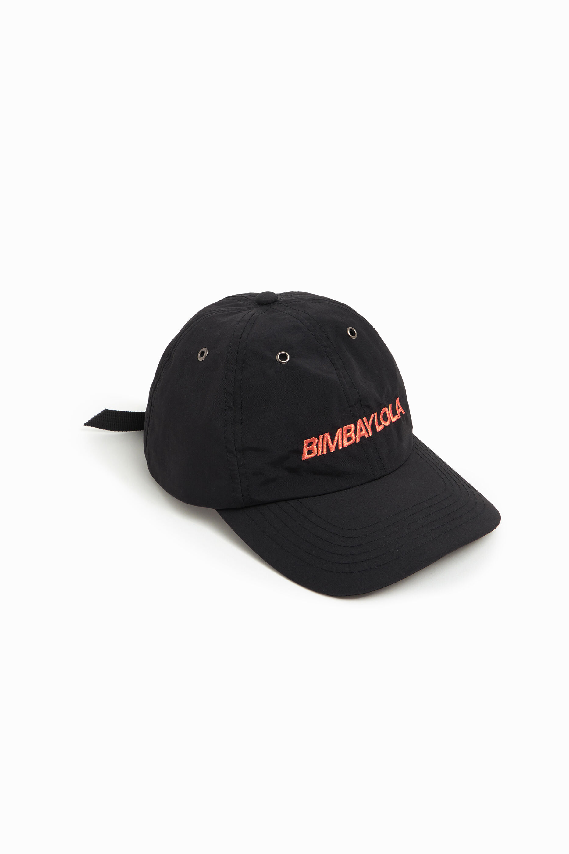 Black nylon cap