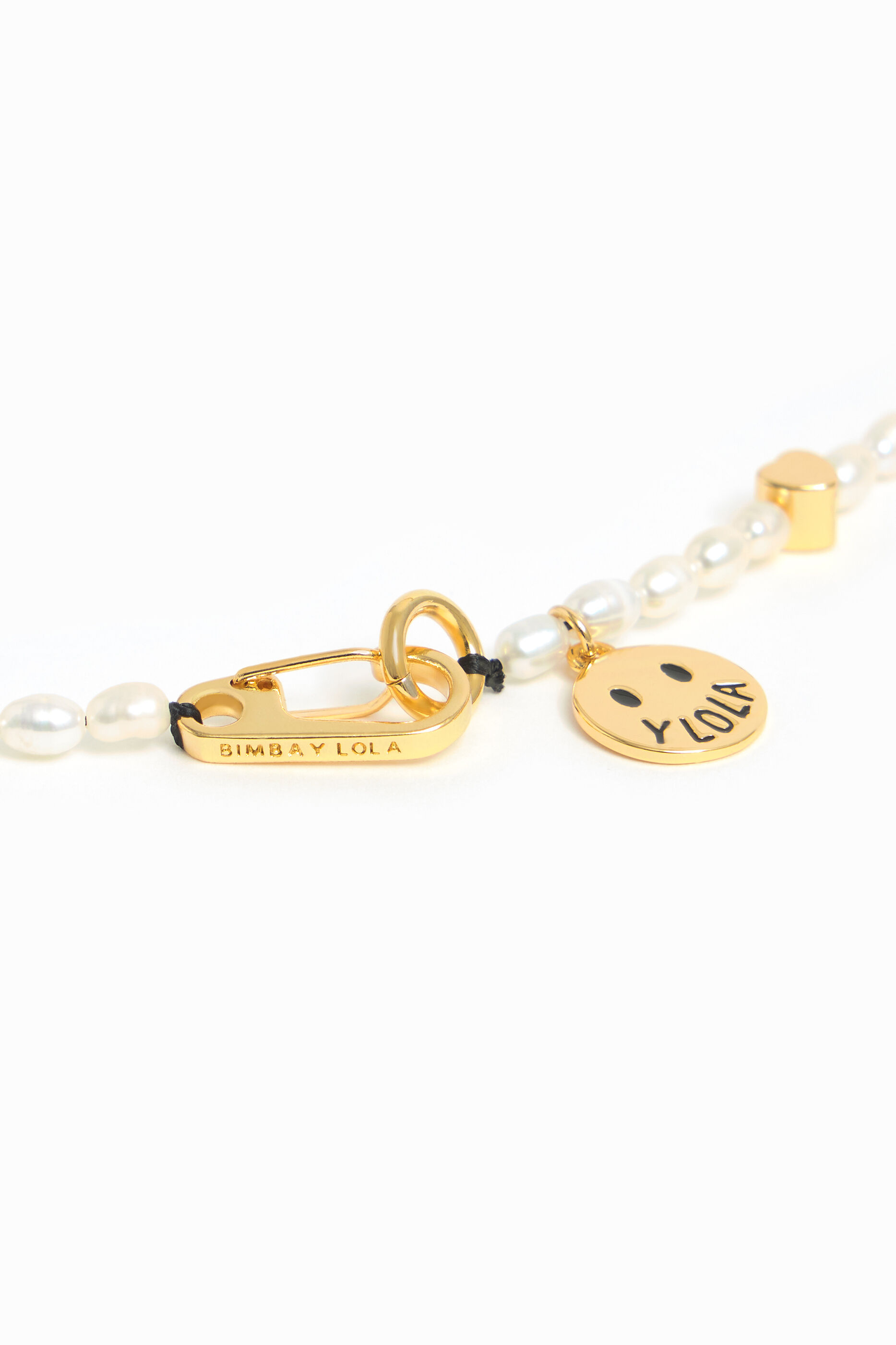 Mini pearls hearts necklace