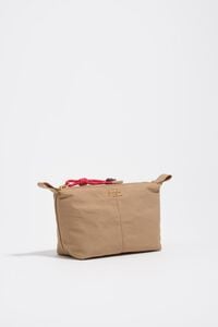 Neceser trapecio nylon camel