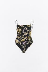 Bañador Paisley negro