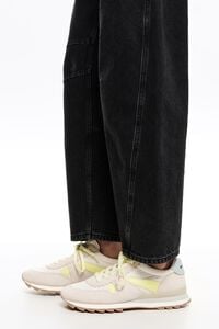 Light gray suede and nylon 13 19 technical sneaker