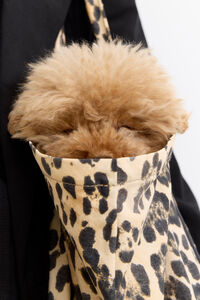 Mala shopper grande nylon Leopard natural