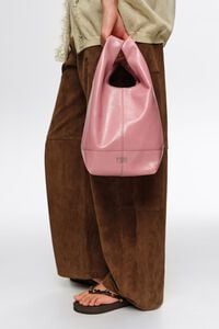 Medium pink leather Paper crossbody bag