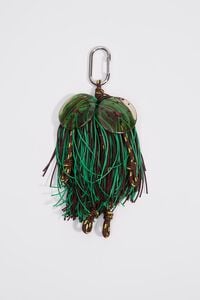 Two-tone pom-pom Rafaela key ring
