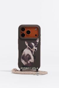 Coque rigide iPhone 17 Pro couleur chocolat chihuahua