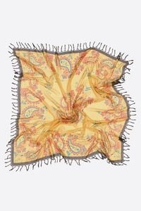 Light orange paisley shawl