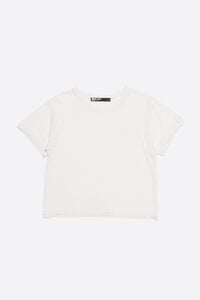 Camiseta lino boxy marfil