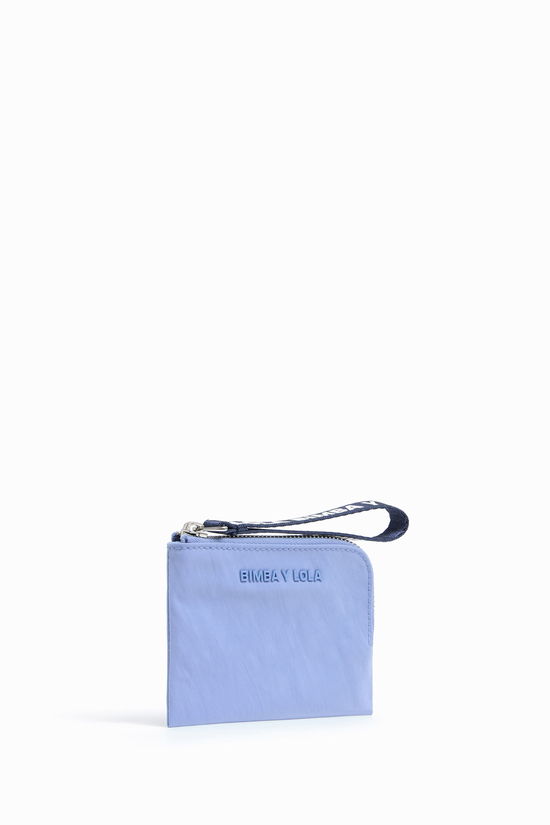 Monedero curvo S nylon azul pastel