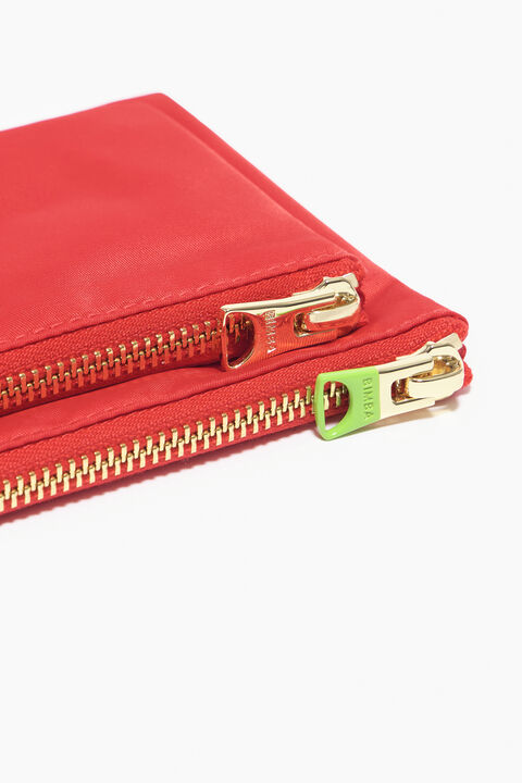 Cartera nylon roja