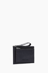 Porte-cartes double nylon noir