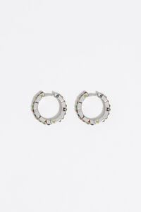 Oorringen logo en kristallen veelkleurig