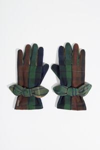 Guantes patchwork cuadros algodón