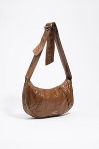 Medium shiny toffee Moon bag