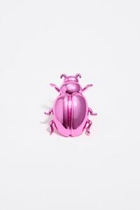 Pink beetle charm
