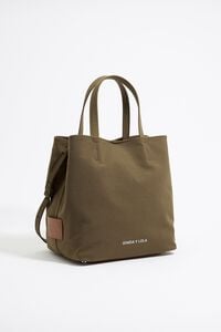 Bolso Chihuahua grande gabardina oliva