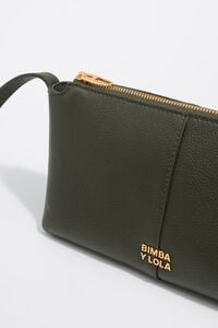 Dark green leather mini bag