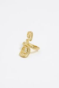 Anillo espiral dorado