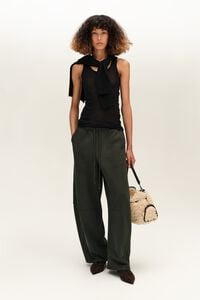 Pantal&oacute;n jogger algod&oacute;n verde oscuro