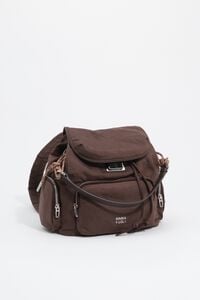 Mochila pocket grande nailon moca