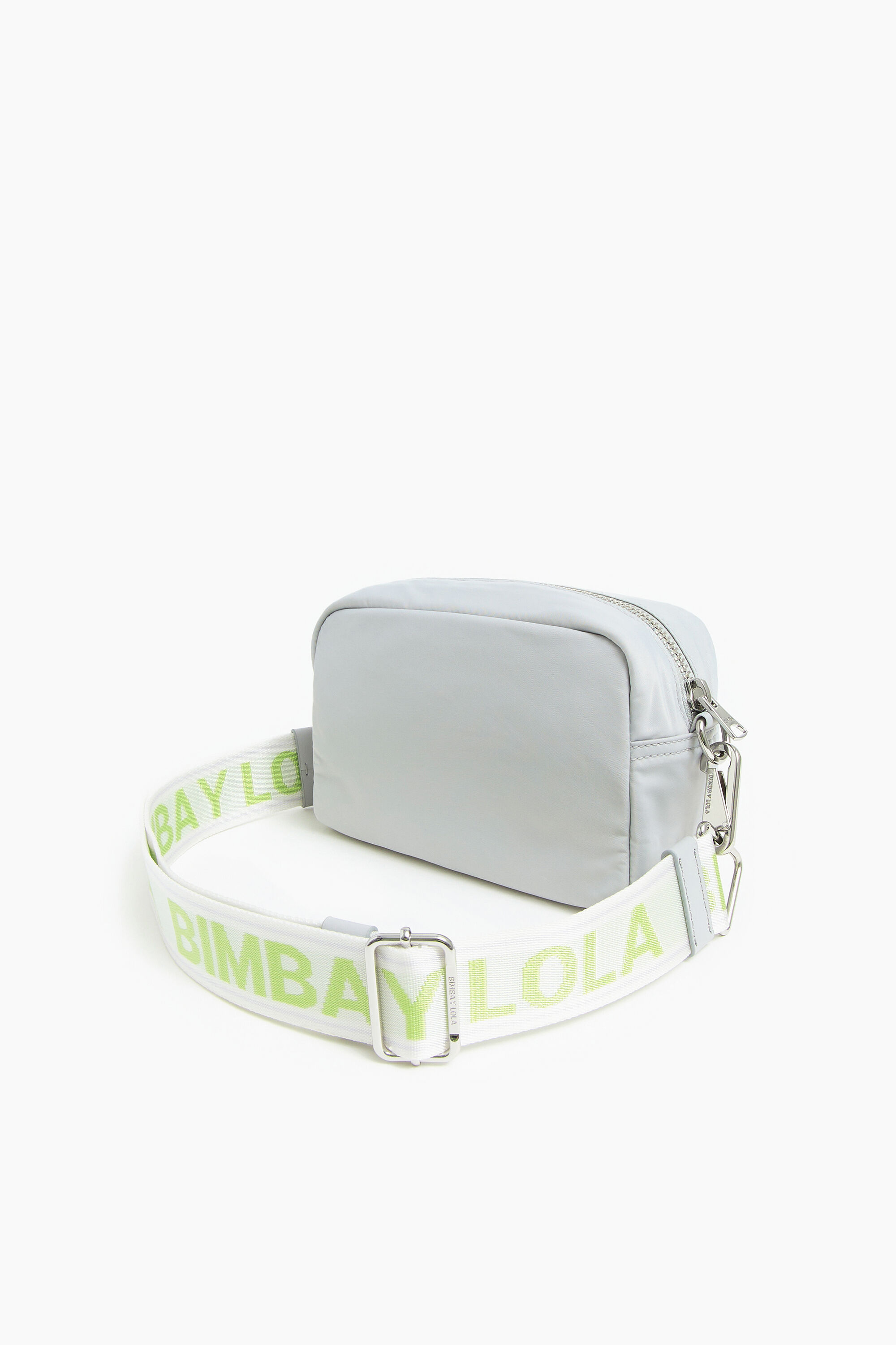 Bimba Y Lola 221BBNY1K.T2025 Small Gray Padded Nylon Crossbody Bag