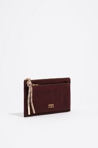 Burgundy coated Pocket purse